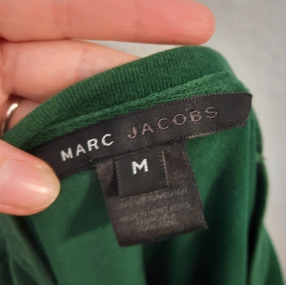 Marc Jacobs Milky Way Green Rare Long Sleeve Tee M - Picture 4 of 6